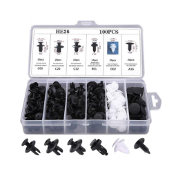 MANVI Car Bumper Repair Kit, Universal Car Door Trim Panel Clip Removal Tool Kits, Car Rivets Push Retainer Clips & Auto Fasteners remover for Most Car
