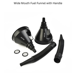 AASONS 2in1 Wide Mouth Fuel Funnel with Handle, Large Plastic Car Petrol Filter Funnel Flexible Spout Refuelling Oil | Water | Fuel | Petrol | Diesel