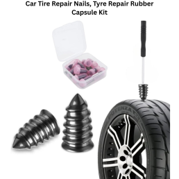 Detachi 20 Pc's (10Pcs Small & 10Pcs Big Screw) Car Tire Repair Nails, Tyre Repair Rubber Capsule Kit, Self-Service Tire Repair Screws Nail
