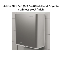 Askon Slim Eco (BIS Certified) Hand Dryer in stainless steel finish