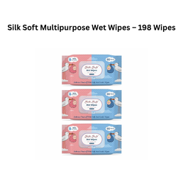 Silk Soft Multipurpose Wet Wipes – 198 Wipes