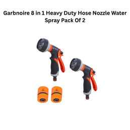 Garbnoire 8 in 1 Heavy Duty Hose Nozzle Water Spray Pack Of 2