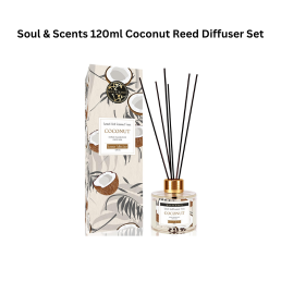 Soul & Scents 120ml Coconut Reed Diffuser Set