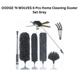 DODGE 'N WOLVES 6 Pcs Home Cleaning Duster Set Grey