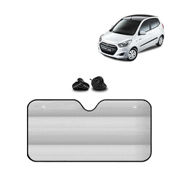 KINGSWAY® Car Window Foil Curtain Sticky Sun Shade Compatible with Hyundai I10 (2010 - 2013)