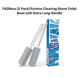 FAZMoss [2 Pack] Pumice Cleaning Stone Toilet Bowl with Extra Long Handle