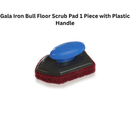 Gala Iron Bull Floor Scrub Pad 1 Piece with Plastic Handle