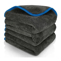 Auto Hub Heavy Microfiber Cloth for Car Cleaning and Washing, Double Sided, Extra Thick Plush Microfiber Towel Lint-Free