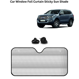 KINGSWAY® Car Window Foil Curtain Sticky Sun Shade Compatible with Ford Endeavour