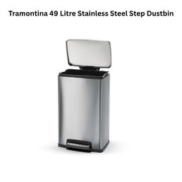 Tramontina 49 Litre Stainless Steel Step Dustbin