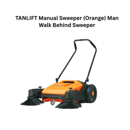 Tanlift Manual Sweeper (Orange) Man Walk Behind Sweeper