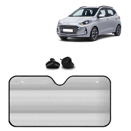 KINGSWAY® Car Window Foil Curtain Sticky Sun Shade Compatible with Hyundai Grand I10 Nios