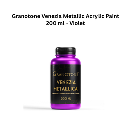 Granotone Venezia Metallic Acrylic Paint 200 ml - Violet