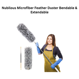 Nubilous Microfiber Feather Duster Bendable & Extendable