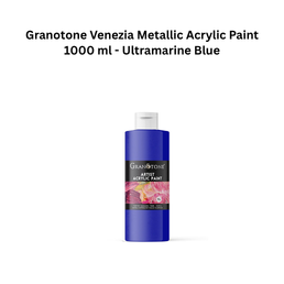 Granotone Venezia Metallic Acrylic Paint 1000 ml - Ultramarine Blue