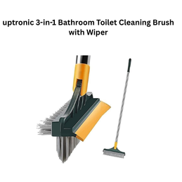 uptronic 3-in-1 Bathroom Toilet Cleaning Brush with Wiper
