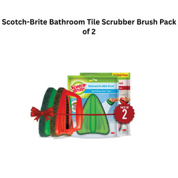 Scotch-Brite Bathroom Tile Scrubber Brush Pack of 2