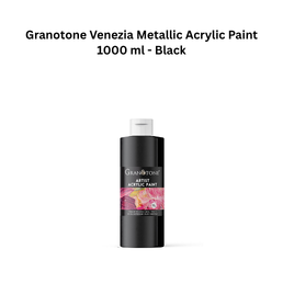 Granotone Venezia Metallic Acrylic Paint 1000 ml - Black