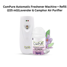 CamPure Automatic Freshener Machine + Refill (225 ml) Lavender & Camphor