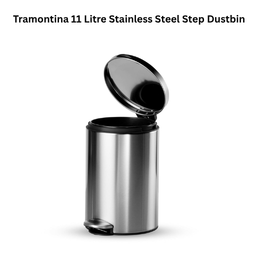 Tramontina 11 Litre Stainless Steel Step Dustbin