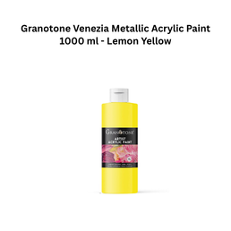 Granotone Venezia Metallic Acrylic Paint 1000 ml - Lemon Yellow