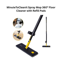MinuteToCleanIt Spray Mop 360° Floor Cleaner with Refill Pads
