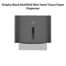 Dolphy Black Multifold Mini Hand Tissue Paper Dispenser