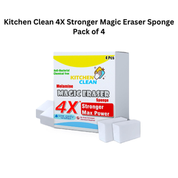 Kitchen Clean 4X Stronger Magic Eraser Sponge Pack of 4