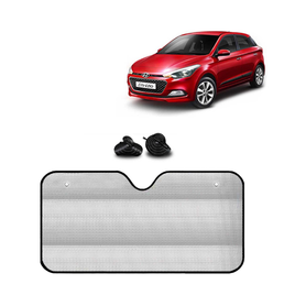KINGSWAY® Car Window Foil Curtain Sticky Sun Shade Compatible with Hyundai Elite I20