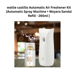 wattle castillo Automatic Air Freshener Kit [Automatic Spray Machine + Woyera Sandal Refill - 265ml ]