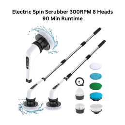 Ardith Electric Spin Scrubber 300RPM 8 Heads 90 Min Runtime