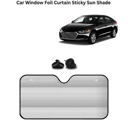 KINGSWAY® Car Window Foil Curtain Sticky Sun Shade Compatible with Hyundai Elantra