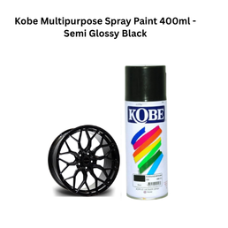 Kobe Multipurpose Spray Paint 400ml - Semi Glossy Black