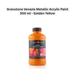 Granotone Venezia Metallic Acrylic Paint 500 ml - Golden Yellow