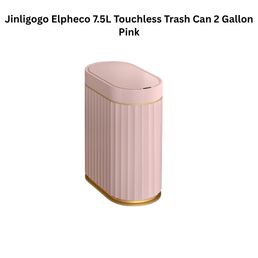 Jinligogo Elpheco 7.5L Touchless Trash Can 2 Gallon Pink