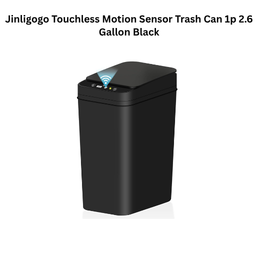 Jinligogo Touchless Motion Sensor Trash Can 1p 2.6 Gallon Black