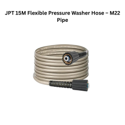 JPT 15M Flexible Pressure Washer Hose – M22 Pipe