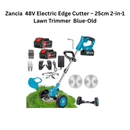 Zancia 48V Electric Edge Cutter – 25cm 2-in-1 Lawn Trimmer Blue-Old