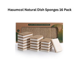 Hasumcol Natural Dish Sponges 16 Pack