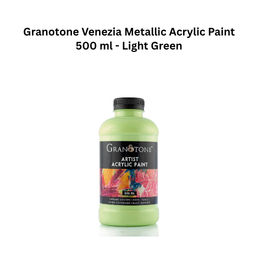 Granotone Venezia Metallic Acrylic Paint 500 ml - Light Green