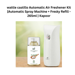 wattle castillo Automatic Air Freshener Kit [Automatic Spray Machine + Fresky Refill - 265ml ] Kapoor
