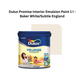 Dulux Promise Interior Emulsion Paint 1L - Baker White/Subtle England