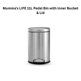 Mumma's LIFE 11L Pedal Bin with Inner Bucket & Lid