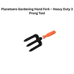 Planetxero Gardening Hand Fork – Heavy Duty 3 Prong Tool