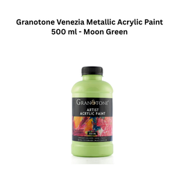 Granotone Venezia Metallic Acrylic Paint 500 ml - Moon Green