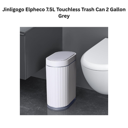 Jinligogo Elpheco 7.5L Touchless Trash Can 2 Gallon Grey