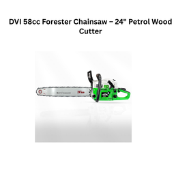 DVI 58cc Forester Chainsaw – 24" Petrol Wood Cutter