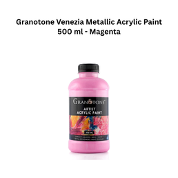 Granotone Venezia Metallic Acrylic Paint 500 ml - Magenta