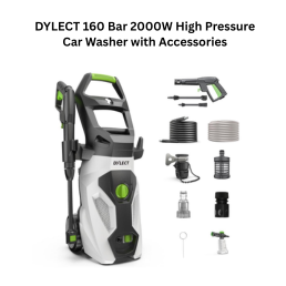 Dylect 160 Bar 2000W High Pressure Car Washer with Accessories