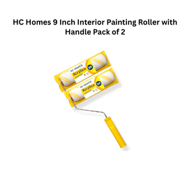 HC Homes 9 Inch Interior Painting Roller with Handle Pack of 2